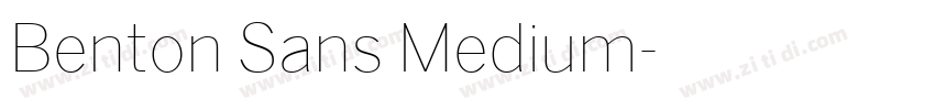 Benton Sans Medium字体转换